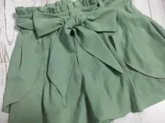 One Way ショートパンツ キュロット パステルカラー グリーン系