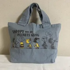 SNOOPY スヌーピー　ROOTOTE ミニトート　ブルー　PEANUTS