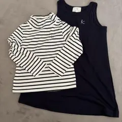 KUMIKYOKU 組曲 ノースリーブ ワンピース & ハイネックTシャツ