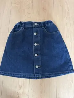 美品　GU デニムスカート　130