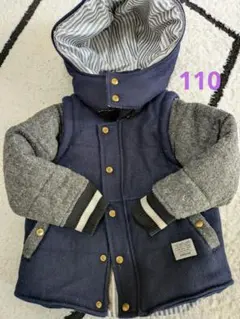 GENERATOR フード付き中綿コート 110 ベストジャケット2way