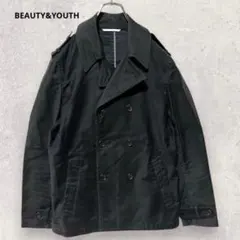 BEAUTY&YOUTH ピーコート M ブラック ミリタリー アウター 通勤