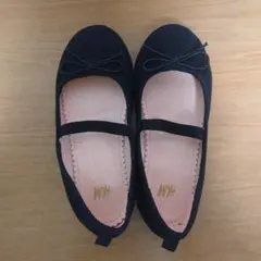 H&M ブラック バレエシューズ