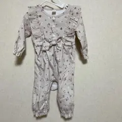 SHEIN フラワープリントロンパース 9-12M