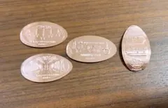ディズニーリゾートライン　スーベニアメダル（ステーション）4個セットのサムネイル