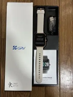 【新品】GRV スマートウォッチ ベージュゴールド