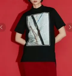 美品　UN3D. RANDOM PIXELATE Tシャツ　38 ブラックのサムネイル