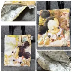 ROOTOTE/ミッキーマウス　小さな手提げカバン　横ファスナーポケット付き