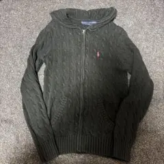 古着 ラルフローレン ブラック パーカー