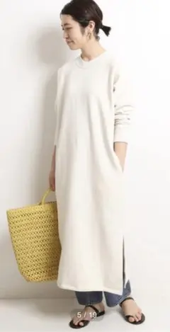 スウェット ロングワンピース