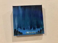 夜景のミニキャンバスアート アクリル画 - メルカリ