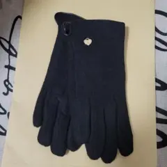 黒のタッチパネル対応手袋