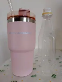 スターバックス ピンク タンブラー ストロー付き