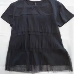 ROPE'PICNIC プリーツチュール切り替え 半袖カットソーのサムネイル