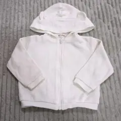 【美品】branshes フード付きパーカー ホワイト
