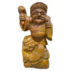 木彫り 大黒天 縁起物 置物