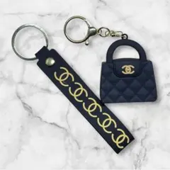 ミニバック型キーホルダー＆キーリング メッセージカード付♪