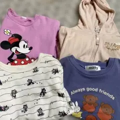 女の子120 まとめ売り130 ディズニートレーナー　ジャンパー　裏起毛