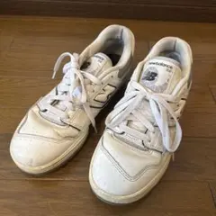 new balance 550 ホワイトスニーカー　24.5㌢