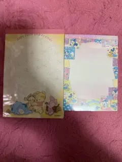 平成レトロ‼️くまのプーさん ミッキーミニーメモ帳セット