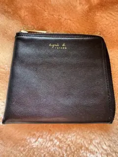 agnès b. VOYAGE 黒レザーコインケース　美品