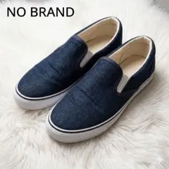 デニム スリッポン スニーカー インディゴ 25.0cm カジュアル 男女兼用