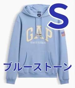 GAP ヴィンテージソフト リラックスフィットパーカー ブルーストーン