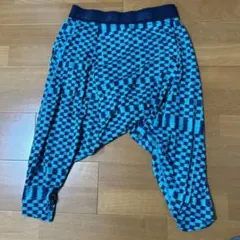 ナイキ ドライフィット 総柄 サルエルパンツ Ｓ　七分丈 グリーン　チェックのサムネイル