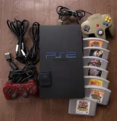 PlayStation 2 本体 ＋ NINTENDO 64 ソフトセット