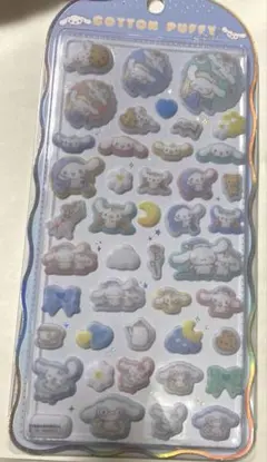 【正規品】新品　シナモロール コットンパフィーシール　サンリオ