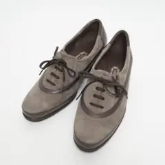 【未使用級】銀座ヨシノヤ スニーカー レースアップ ウェッジソール 22.5cm