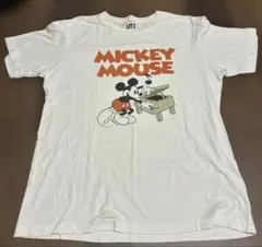 UNIQLO UT ミッキーマウス ピアノ Tシャツ ホワイト