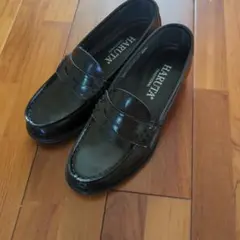 美品★HARUTA 黒 レザー ローファー　ハルタ