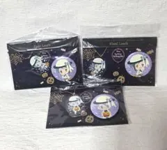 ツイステ アズール フロイド ジェイド ハロウィン アクキー 缶バッジ セット