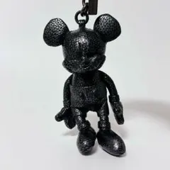 【限定コラボ商品】COACH Disney チャーム　ブラックミッキー　レザー