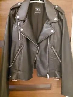 ZARA ブラック ライダースジャケット