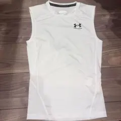 UNDER ARMOUR HEATGEAR ノースリーブシャツ M ホワイト