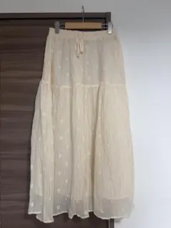 studioCLIP フラワー刺繍ギャザースカートのサムネイル