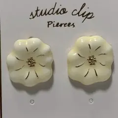 【未使用】 studio clip フラワーモチーフ ピアスのサムネイル