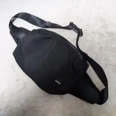 【即購入可】ブラック ボディバッグ メッシュ素材