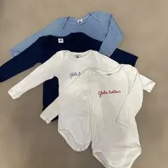 プチバトー　オーガニックコットンロンパース 24m 80〜85サイズ