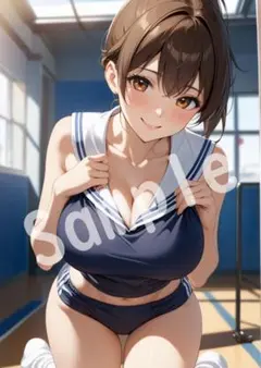 アニメファンアート JK グラビア A4 ポスター イラスト ★00213901