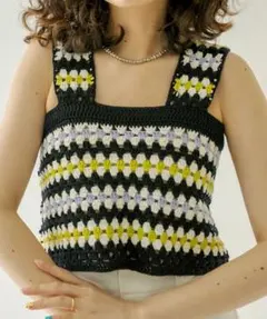 mystic かぎ針ニットビスチェ