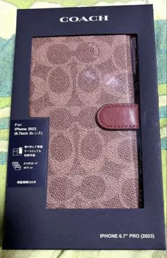 iPhone15ProMax COACH（R）ブックタイプケース
