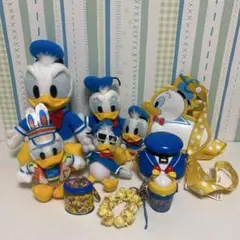 ドナルドダック　ぬいぐるみ　バッチ　キーチェーン他9点まとめ売り　訳ありジャンク
