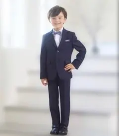 男の子　スーツ　セットアップ　ロングパンツ　ネイビー　110 卒園式　入学式