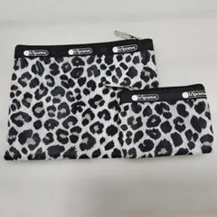 LeSportsac エクラ 大人のレオパード柄ポーチセット