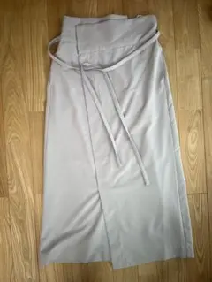 ナノユニバース　ロングスカート リボン付き