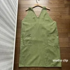 studio clip楽すぽっエプロン　カラー/カーキのサムネイル