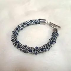 ビーズクロッシェ ブレスレット クリスタルビーズのサムネイル